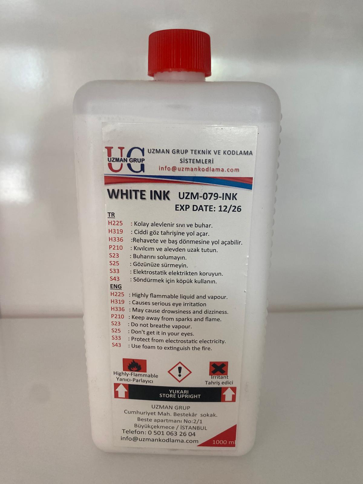 Alphajet beyaz pigment mürekkep